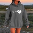 thumbnail image 2 of Plus Size Hoodie for Womens Pullover Fashion Casual Ladies Printed Long Sleeve Tops Blouse Hooded Sweatshirts, 2 of 4