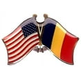 thumbnail image 4 of Box of 12 Belgium & US Crossed Flag Lapel Pins, Belgium & American Double Friendship Pin Badge, 4 of 4