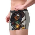 thumbnail image 5 of Cauagu Fantasy Wizard Dog Art Print Boxer Briefs for Men,Comfortable Breathable Men's Underwear Moisture Wicking Underpants -Small, 5 of 8