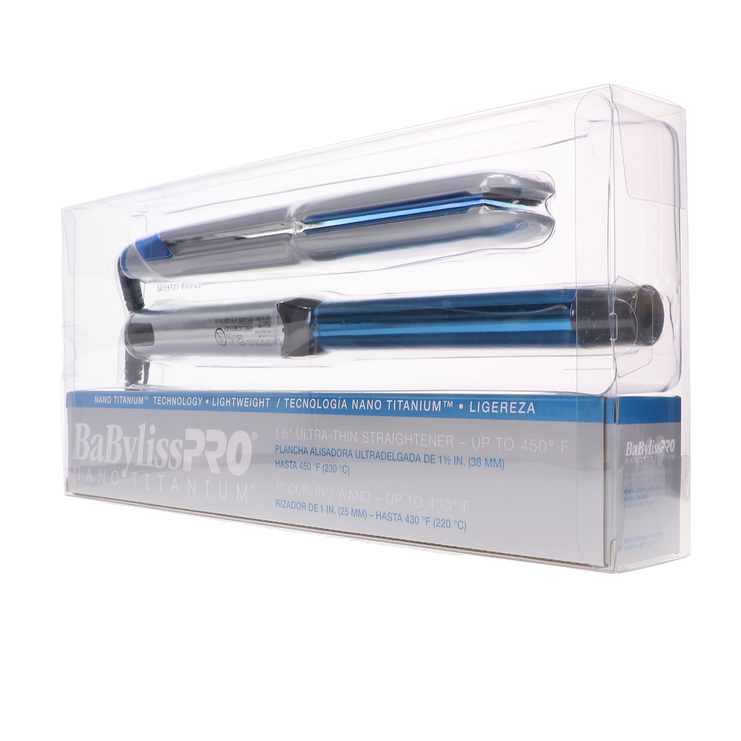 BaBylissPRO Special Edition 1 1/2'' Ultra-Thin Straightener + 1'' Curling Wand