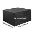 thumbnail image 3 of DJN Deal of the Day Sofa Cover Patio Furniture Covers Outdoor Sectional Furniture Set Cover Rectangular Table Chair Sofa Covers Dust Proof Furniture Protective Cover Large Plastic Black F, 3 of 9