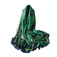 thumbnail image 2 of Soumake Fashion Peacock Feather Scarves Women Silk Cover Up Scarf Beach Travel Shawl, 2 of 2