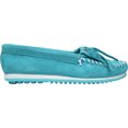 thumbnail image 2 of Women's Minnetonka Kilty Plus Moccasin Turquoise Suede 9 M, 2 of 4