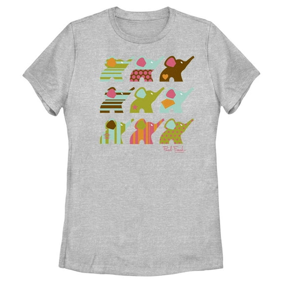Women's Paul Frank Ellie Line Up Graphic Tee Athletic Heather Large