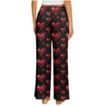 thumbnail image 6 of LEBONYARD Wide Leg Pants for Women,Women's Printed Fashionable Loose and Comfortable Sleeping Pants Multicolor XXL, 6 of 6