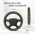 thumbnail image 5 of Goofa Sunflowers Pattern Elastic Stretch Steering Wheel Cover,Universal 15 inch, Microfiber Breathable Ice Silk, Anti-Slip, Odorless, Easy Carry, 5 of 8