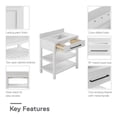 thumbnail image 5 of DHP Camden 36” Bathroom Vanity, White with Black Towel Rack, 5 of 15