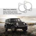 thumbnail image 3 of Soumake 2Pcs Car Exhaust Gasket High Performance Improve Engine Efficiency Reduce Noise Exhaust Pipe Gaskets, 3 of 7