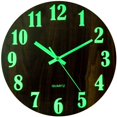 thumbnail image 1 of Modern Star Luminous Wall Clock, 12 Inch Night Light Glow in The Dark Wall Clocks, Quartz Silent Non-Ticking Clock, 1 of 4