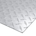 thumbnail image 1 of Deco Gables Designs Polished Aluminum Tread Diamond Plate Solid Metal Durable Bright Indoor Outdoor Home Business Garage Automotive Heavy Duty Rust Resistant .063 1/16 inch Thick, 1 x 4 Foot Sheet, 1 of 6