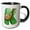 Black/White, variant on 3drose, St Patricks Sweets Monogram Initial K, 11oz Two-tone Red Mug