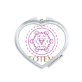 thumbnail image 1 of Hexagonal Geometric Mathematical Lines Mirror Travel Magnification Portable Handheld Pocket Makeup, 1 of 3