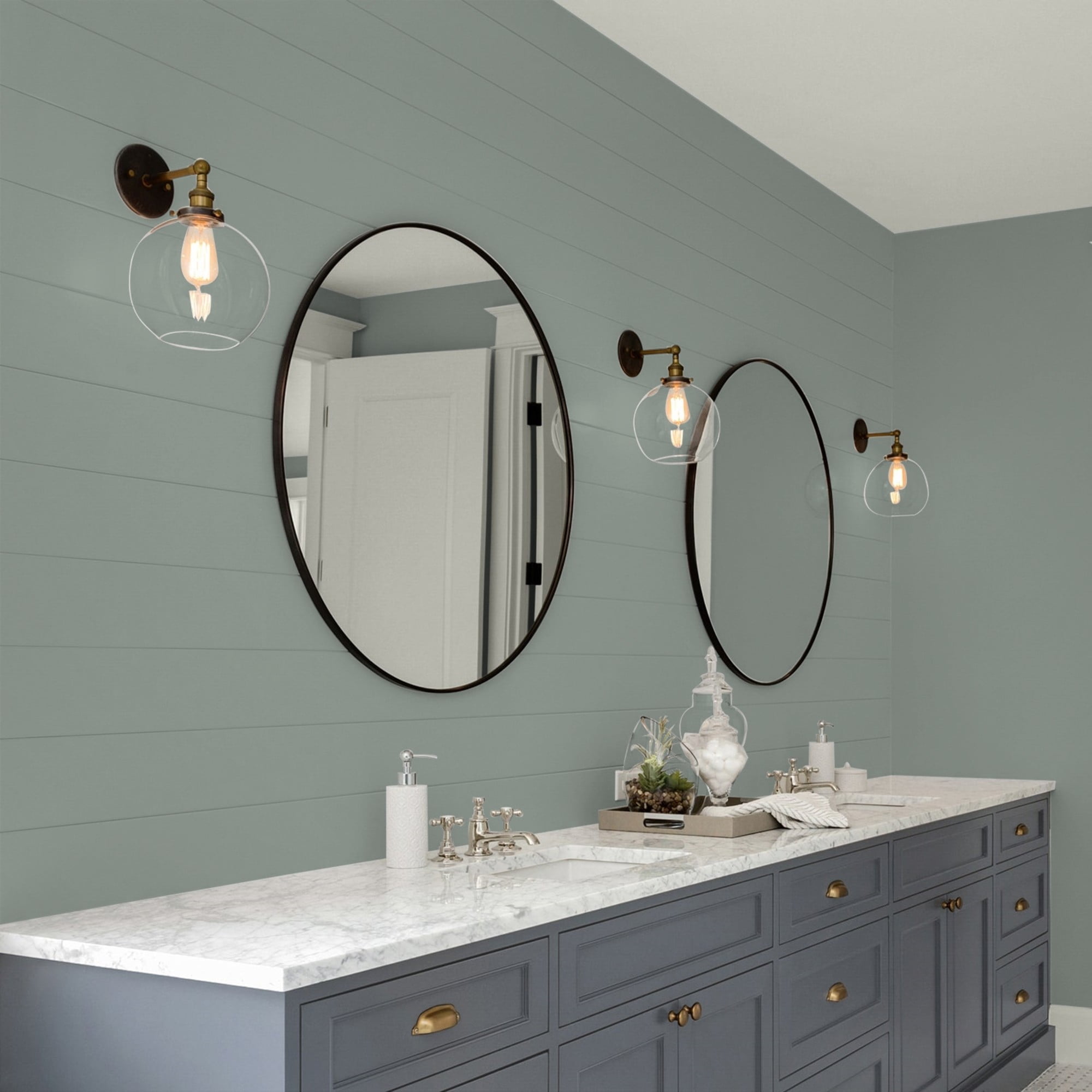 Glidden HEP Gray Heron / Grey, Eggshell Interior Paint with Primer, 1 Quart