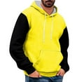 thumbnail image 2 of YUELONGHU Men Casual S Sweatshirts & Hoodies Oversized Zip up Hoodie Men's Versatile Simp Le Colorblocking Casual Sport Drawstring Hooded Sweatshirt Hoodies for Men Lightweight, 2 of 3