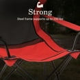 thumbnail image 2 of Coleman Broadband Mesh Quad Adult Camping Chair, Red, 2 of 8