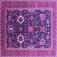 thumbnail image 1 of Ahgly Company Indoor Square Oriental Purple Industrial Area Rugs, 8' Square, 1 of 4