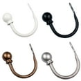 thumbnail image 3 of PENGXIANG 2Pcs U-Shaped Ball Decor Easy Installation Curtain Hooks Simple Clothes Curtain Iron Holders Window Accessories, 3 of 10