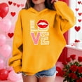 thumbnail image 4 of RXMEKW Heart Print Full-Zip Hooded Sweatshirt for Boys And Girls In Medium And Large With Pockets, 4 of 8