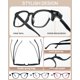 thumbnail image 3 of Lentes de Lectura AEZUNI Montura Grande Cuadrada 2.0 Negra, 3 of 6