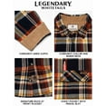 thumbnail image 4 of Legendary Whitetails Men's Buck Camp Flannel Shirt Long Sleeve Button Down 100% Cotton, 4 of 6