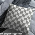 thumbnail image 2 of Homewish Geometric Classic Plaid Fabric by the Yard 3 Yard,Modern Abstract Checkerboard Sewing Fabric,White Gray Grid Room Decor Fabric by the Yard For Children,Breathable Home Decor, 2 of 6