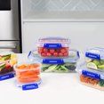 thumbnail image 3 of Sistema KLIP IT PLUS Food Storage Containers, 2 x 400 ml, 3 x 1 l, 1 x 2.2 l, Airtight & Stackable Meal Prep Containers with Lids, BPA-Free, 6 Count, 3 of 3