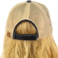 thumbnail image 3 of CC Everyday Distressed Trucker Mesh Summer Vented Baseball Sun Cap Hat (Navy), 3 of 4