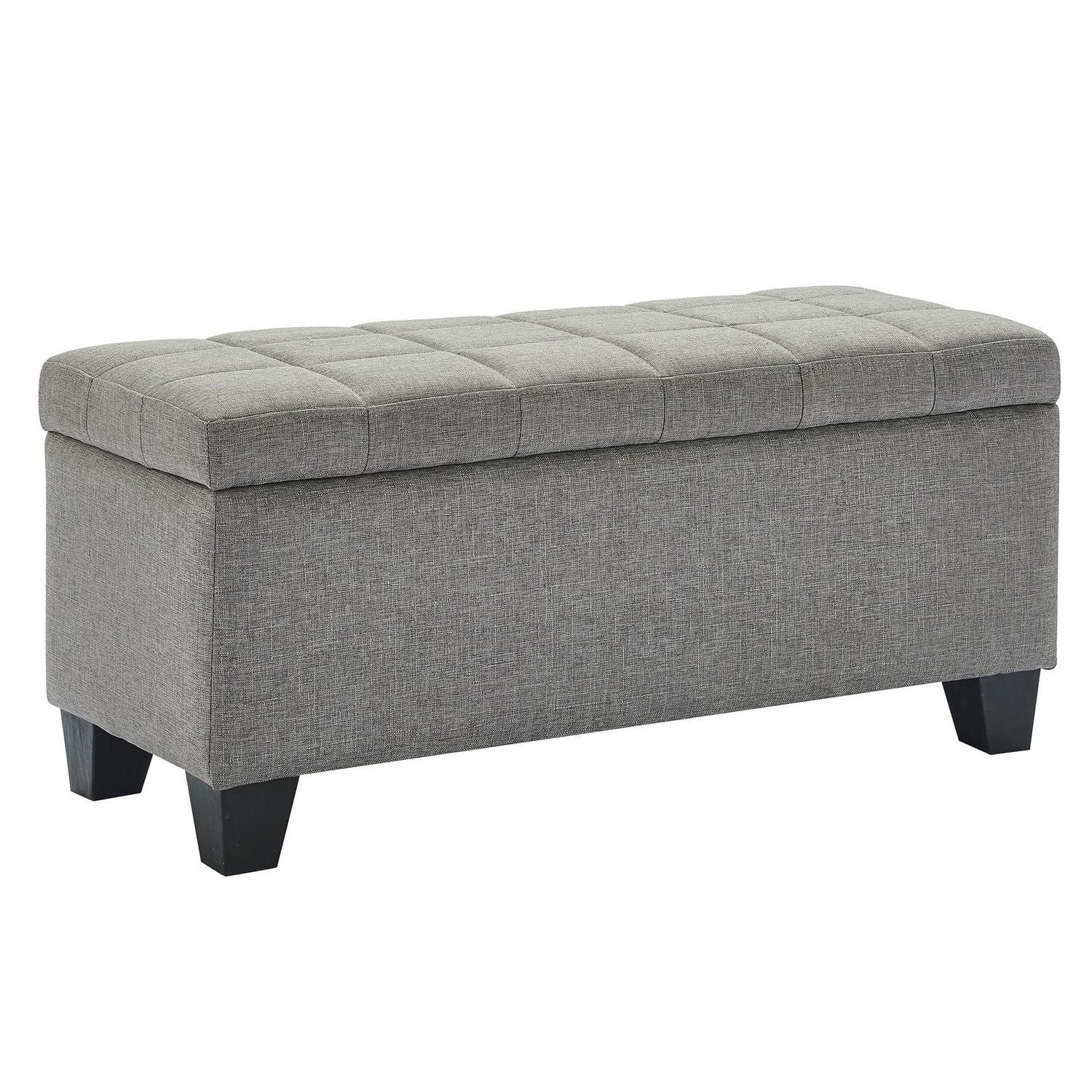 Ottomane De Rangement Tissu – Gris