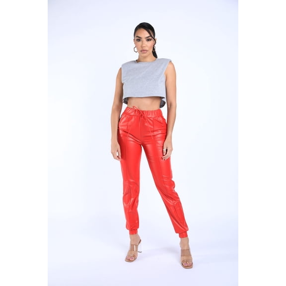 Pu Jogger Pants L