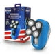 thumbnail image 1 of Afeitadora Giratoria Recargable Barbasol Azul con 5 Cuchillas de Inox y LCD, 1 of 9
