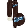 thumbnail image 1 of Simua Pantalon de Jogging en Molleton pour Femmes Bas Resserré Pantalon d'Hiver Taille Haute avec Poches, 1 of 3