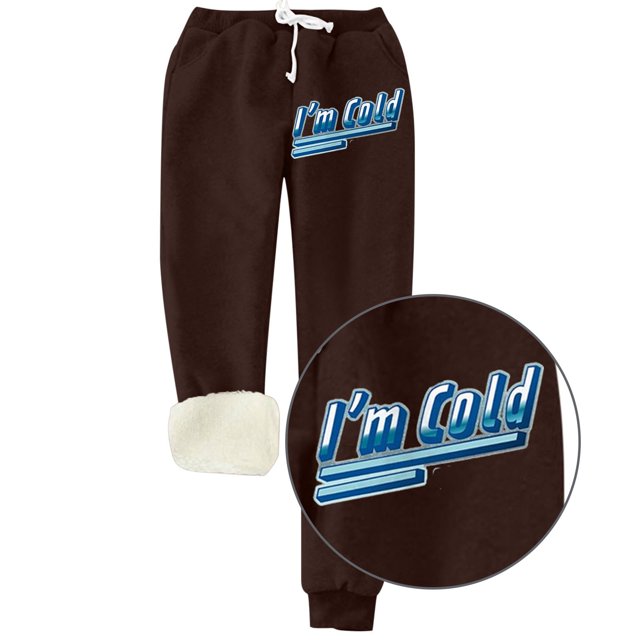 Simua Pantalon de Jogging en Molleton pour Femmes Bas Resserré Pantalon d'Hiver Taille Haute avec Poches