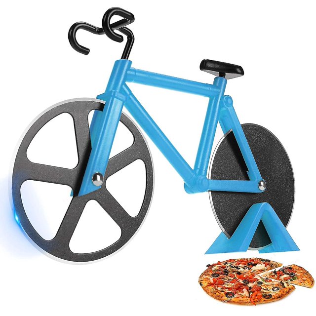 Rueda cortadora de pizza para bicicleta - Divertidos regalos de inauguración de la casa para hombres - Cortador de pizza para bicicleta - Regalos geniales de cocina - Cortadora