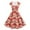Red, variant on Pimfylm Cocktail Dresses for Wedding Guest, Womens Vintage 1950s Tea Party V Neck Short Sleeve A Line Midi Swing Dress Navy, S