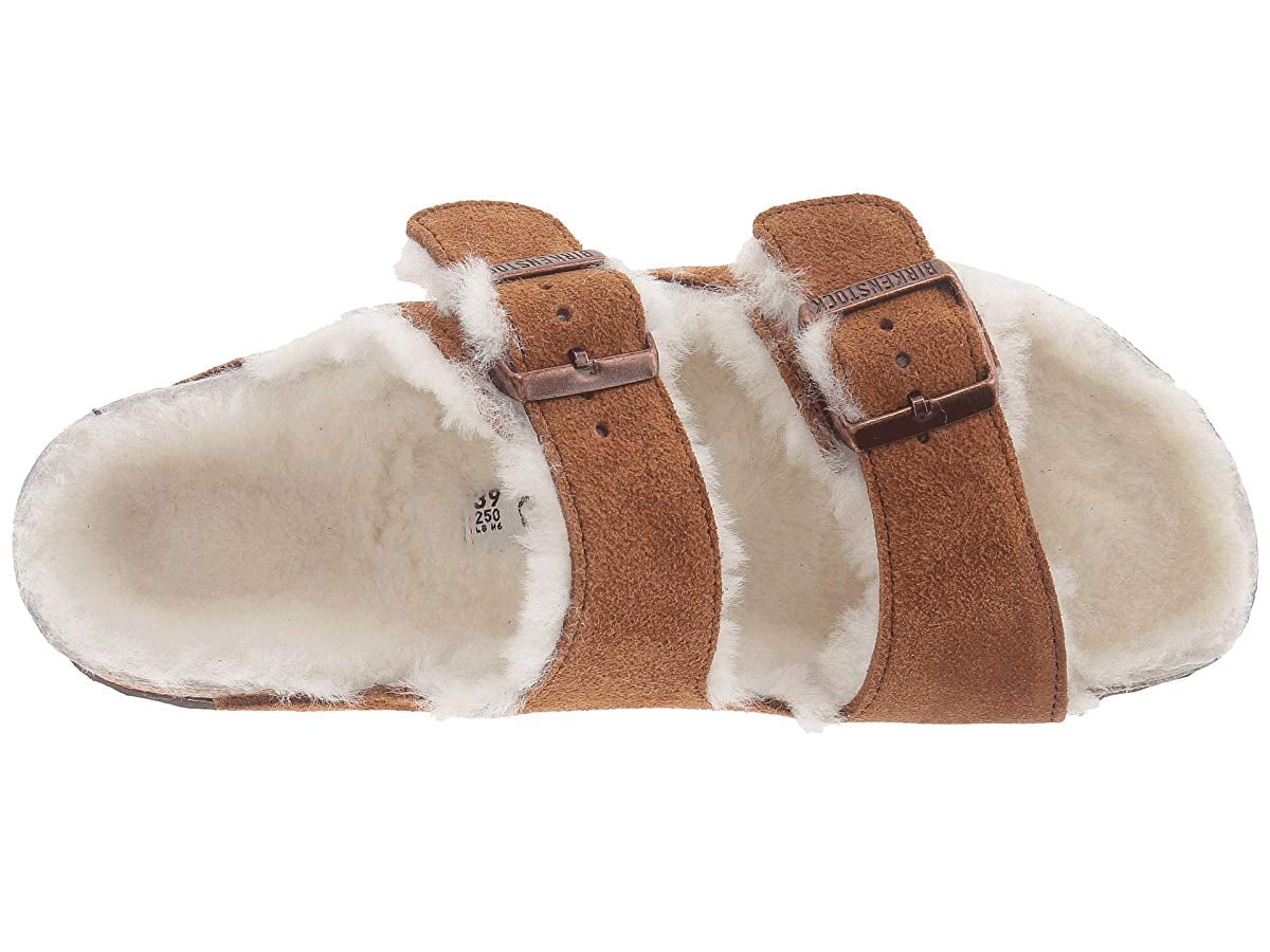 Birkenstock Arizona Shearling Mink Suede