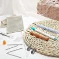 thumbnail image 5 of Embroidery Starter Kit, Embroidery Set Adjustable Yarn Punch Needle, Embroidery Pen Made Of Wooden Handle, Punch Needle Cloth, Needle Threader, For Cr, 5 of 5