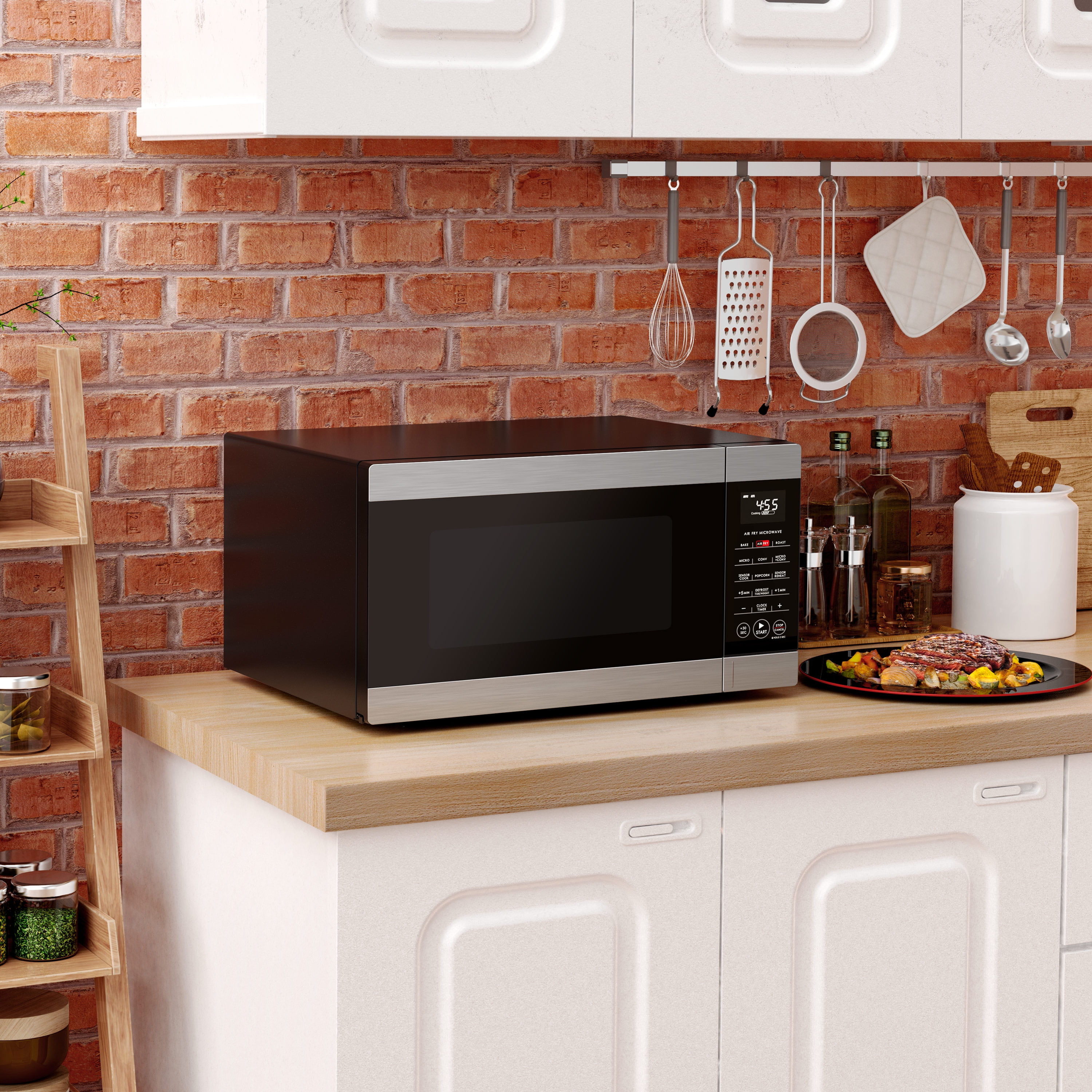Galanz エアフライオーブンレンジ 新品 Galanz 1.2 Cu ft 1000 Watts Air Fryer with Large Sensor Cook