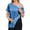 Blue_w01, variant on Post Shoulder Surgery Shirts Women Short Sleeve Tear Away Side Velcro Shirts with Drain Pockets Surgery Recovery Tops Easy To Wear and Take Off Adaptive Clothing