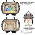 thumbnail image 3 of Bolsa pañales LAMOGRAFY bolsa multifuncional bebé viajes mochila gris gran capacidad, 3 of 3
