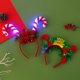 thumbnail image 4 of S1771 Diadema navideña transfronteriza Diadema ligera Diadema de árbol de Navidad astas sombreros intermitentes, 4 of 4