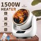 thumbnail image 2 of Mini calentador de ventilador eléctrico de 2000 W y ventilador de cerámica con control remoto Calentador de espacio eléctrico portátil Calentador de mesa pequeño para uso en interiores en invierno esquí esquí Gafas de esquí, 2 of 4