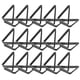 thumbnail image 5 of Triangle Paper Clips Small Clips For Paper Desk Use Black 2.50X2.50X2.50cm Memo Clip 30Pcs, 5 of 5
