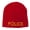 Red, variant on Military Police Embroidered Short Beanie - Brown OSFM