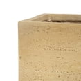 thumbnail image 3 of Planters For Outdoor Plants, MGO Handmade Rectangle Planter Box, Travertine Beige, Beige Garden Pots,Magnesium Oxide Indoor Garden Pots, Garden & Outdoor Garden Supplies Garden Pots & Planters, 3 of 8