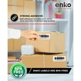 thumbnail image 4 of enKo 1540 Labels, 1-1/3" x 4" - White - Address, Mailing, Shipping & Barcode Blank Labels, 4 of 7
