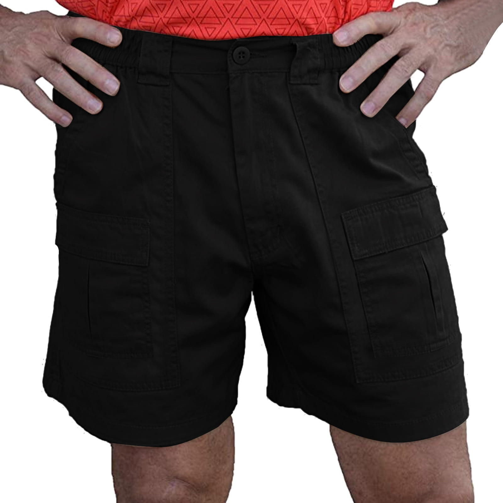 Aayomet Mens Shorts Men Fashion Casual Shorts Solid Color Multi pocket ...