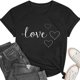 thumbnail image 1 of Ounisa Valentines Shirts for Women: Cute Love Heart Shirt Valentine T Shirt Red Short Sleeve Casual Hearts Tops, 1 of 8