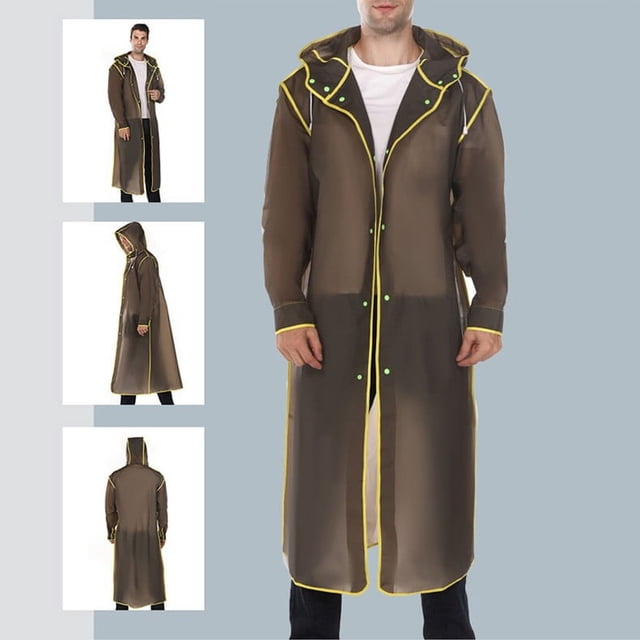 Cloak, Women and Mens 2PC Outdoor Long Sleeved Hooded Raincoat
