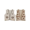 thumbnail image 3 of Aojekbee Women's Vest Tops Casual Fashion Embroidery Sleeveless Open Front Boho Cardigan for Party Club, 3 of 10