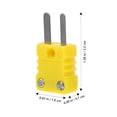thumbnail image 2 of unbranded Adaptador Tipo K De Plástico Con Aislamiento Seguro Para Duraderas, 2 of 6
